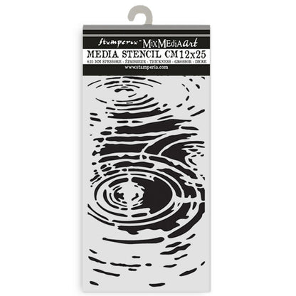 Stamperia - Thick Stencil - Herbarium Silvae - Water Pattern. Available at Embellish Away located in Bowmanville Ontario Canada.