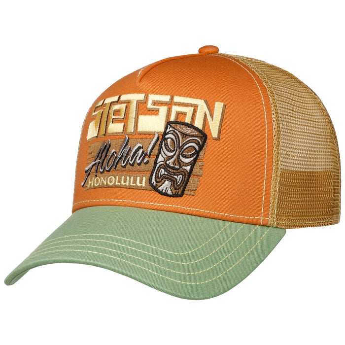 Stetson Aloha Hinolulu Trucker Cap - Orange
