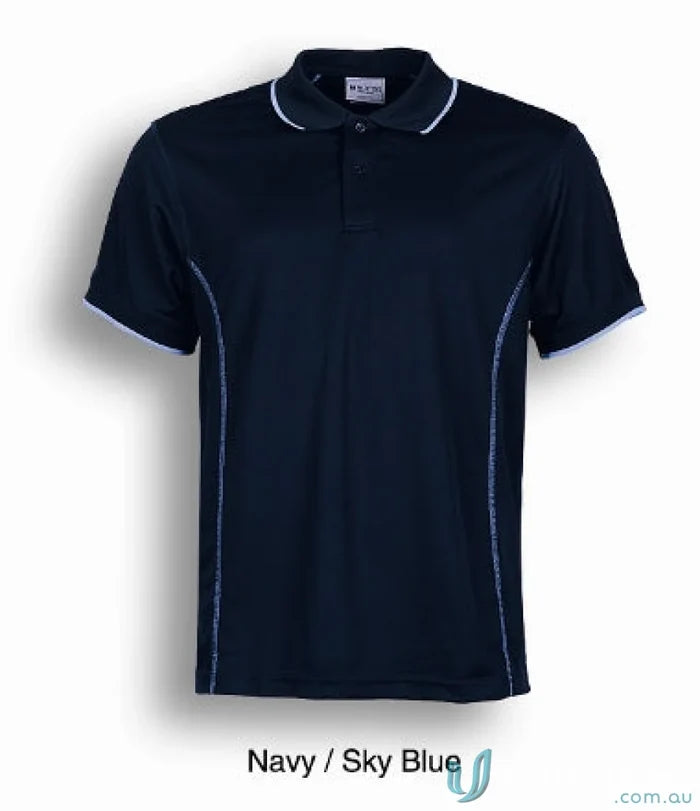 Bocini CP0910 Stitch Polo in Navy/Sky