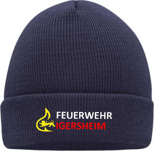 Strickmütze Feuerwehr Logo Stauferlöwe Igersheim
