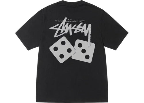Stussy Roll The Dice Pigment Dyed Tee - Black
