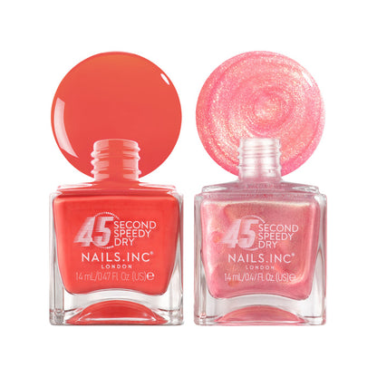 Sun, Sea and Spritz Nail Polish Duo - 45 Second Speedy Gloss