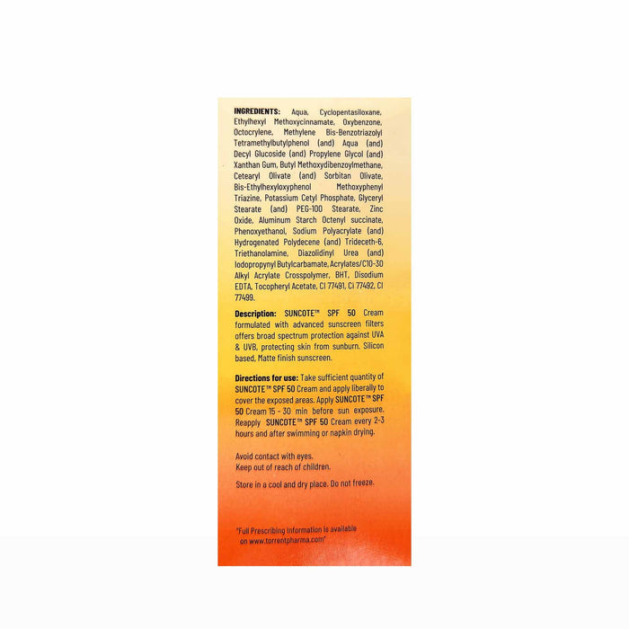 Suncote Sunscreen Cream SPF 50+ PA++++