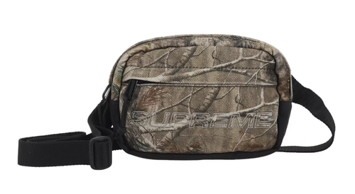 Supreme Denim Mini Shoulder Bag featuring Realtree AP Camo pattern for FW25 collection