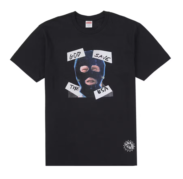 Supreme God Save Us Tee - Black (SS26)