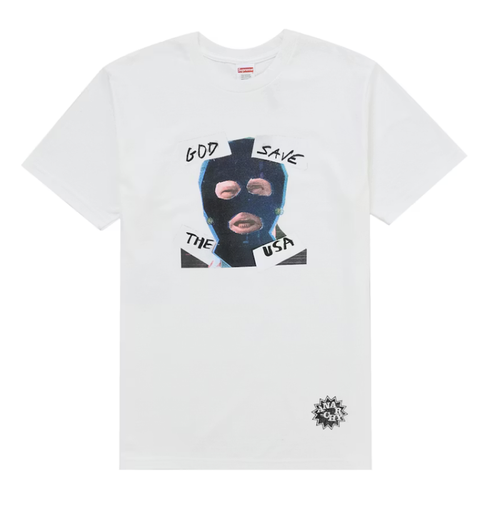 Supreme God Save Us Tee - White (SS26)