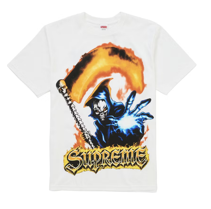 Supreme Grim Reaper Tee - White (SS26)