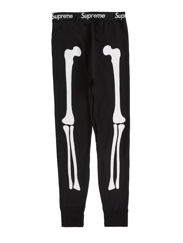 Supreme Hanes Bones Thermal Pants - Black