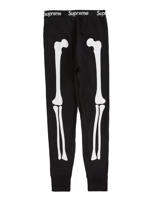 Supreme Hanes Bones Thermal Pants - Black