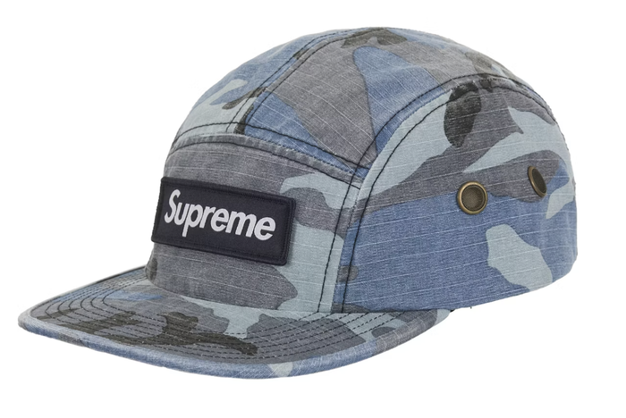 Supreme Military Camp Cap - Blue Camo (FW25)