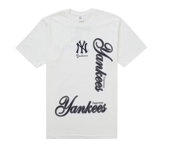Supreme MLB Teams NY Tee - White (FW25)