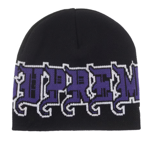 Supreme New Era Outline Beanie - Black