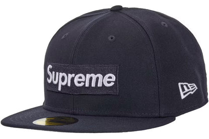 Supreme Rings Box Logo New Era 59Fifty Fitted Hat - Navy (SS26)