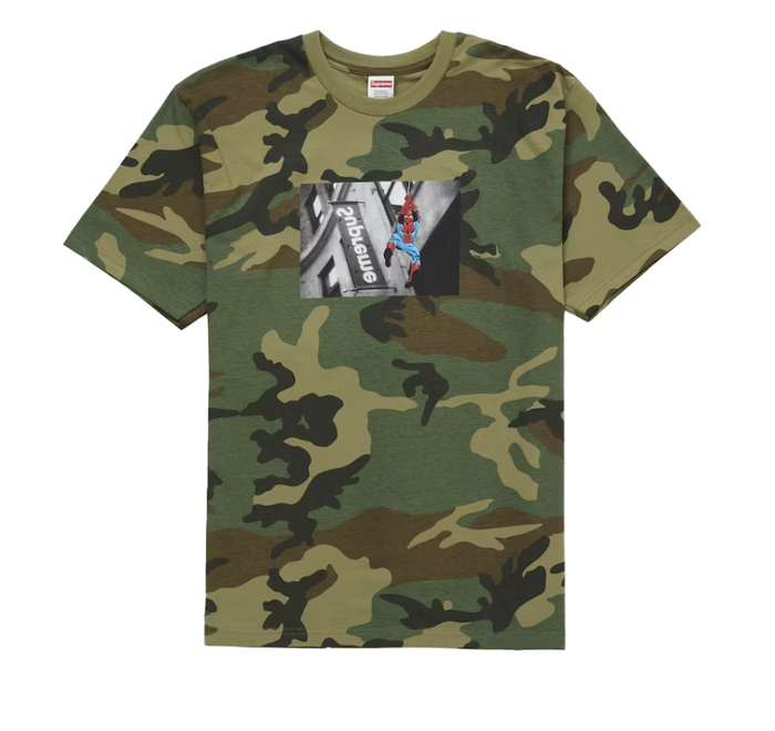 Supreme Spider-Man Tee - Woodland Camo