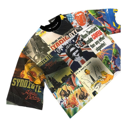 Front view of the Syndicate Nostalgic Crop Tee highlighting its trendy crop length and classic branding