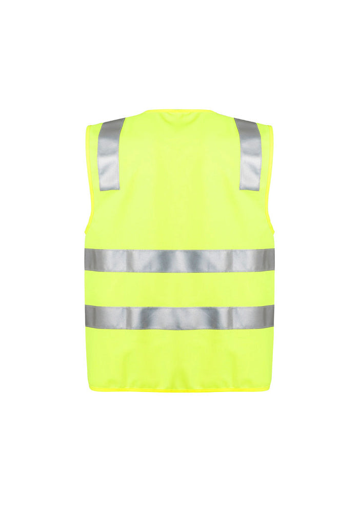 Syzmic unisex hi-vis full zip vest with reflective tape