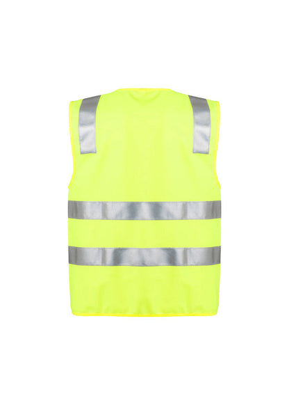 Syzmic unisex hi-vis full zip vest with reflective tape