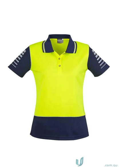 Syzmic Womens Zone Safety Polo with 3M reflective piping and filament supreme microfibre