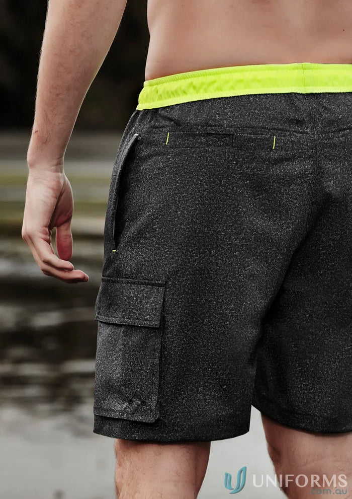 Gray cargo swim trunks from Syzmik Men’s Streetworx Stretch Work Boardshorts