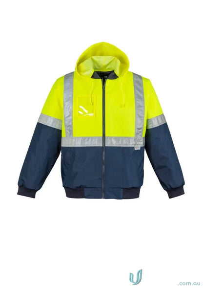 High visibility hooded quilted flying jacket from Syzmik Day Night Quilt collection