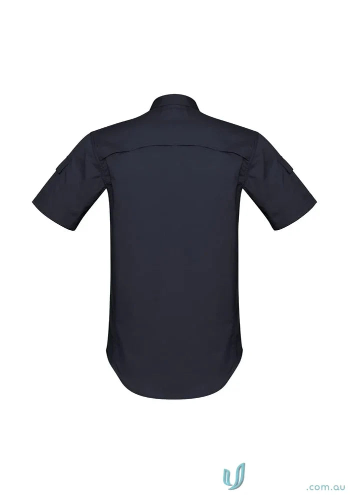 Navy short-sleeved Rugged Cooling SS Shirt by Syzmik Men’s Rugged, model ZW405