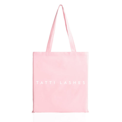 Tatti Lashes Pink Canvas Bag