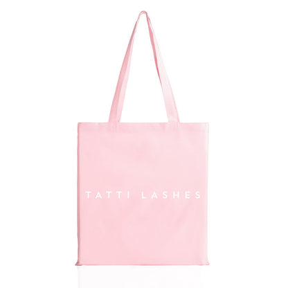 Tatti Lashes Pink Canvas Bag