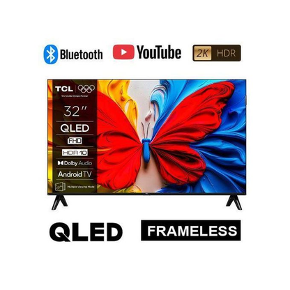 TCL 32S5K 32 Inch QLED 2K Smart TV with Free To Air Decoder - Black
