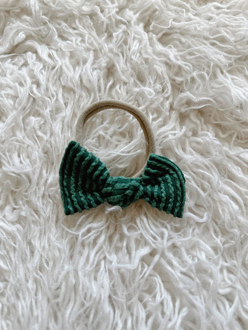 Textured Nylon Headband - Wavy Ribbed Pine