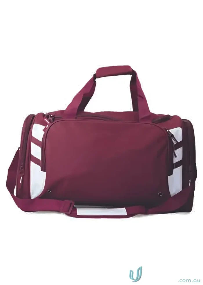 MAROON/WHITE