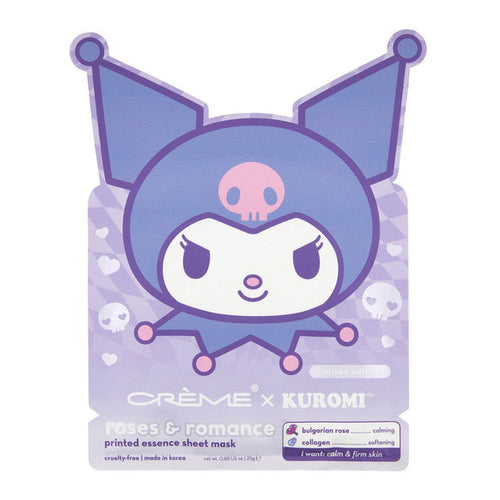 The Creme Shop Kuromi Roses & Romance Printed Essence Sheet Mask - ikatehouse