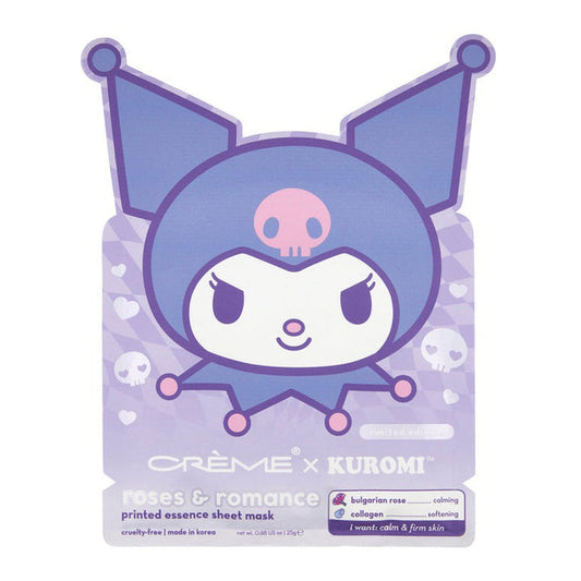 The Creme Shop Kuromi Roses & Romance Printed Essence Sheet Mask - ikatehouse