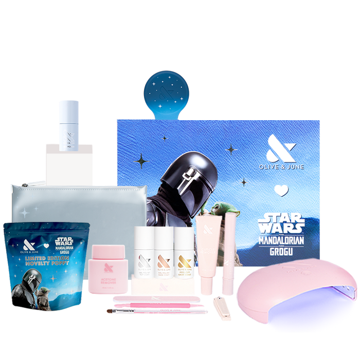 The Star Wars: The Mandalorian and Grogu Gel Mani System - 6 Gels + BP Gel
