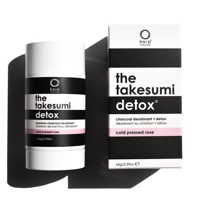 KaiaNaturals TheTakesumi DetoxCharcoalDeodorant ColdPressedRose 65g