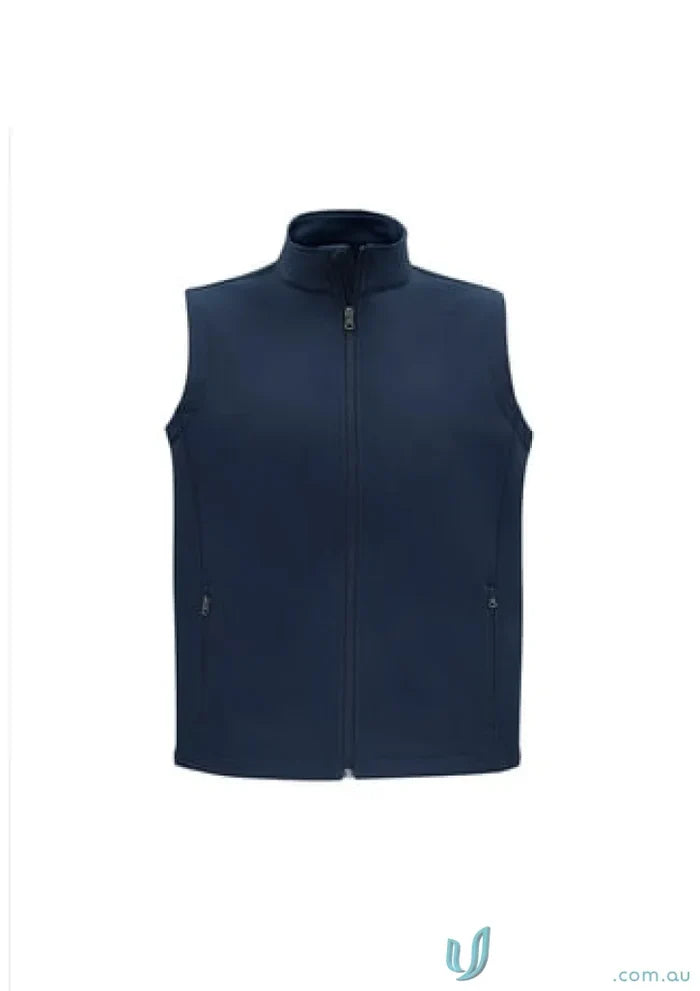 Biz Collection J830M Apex Softshell Vest in Navy