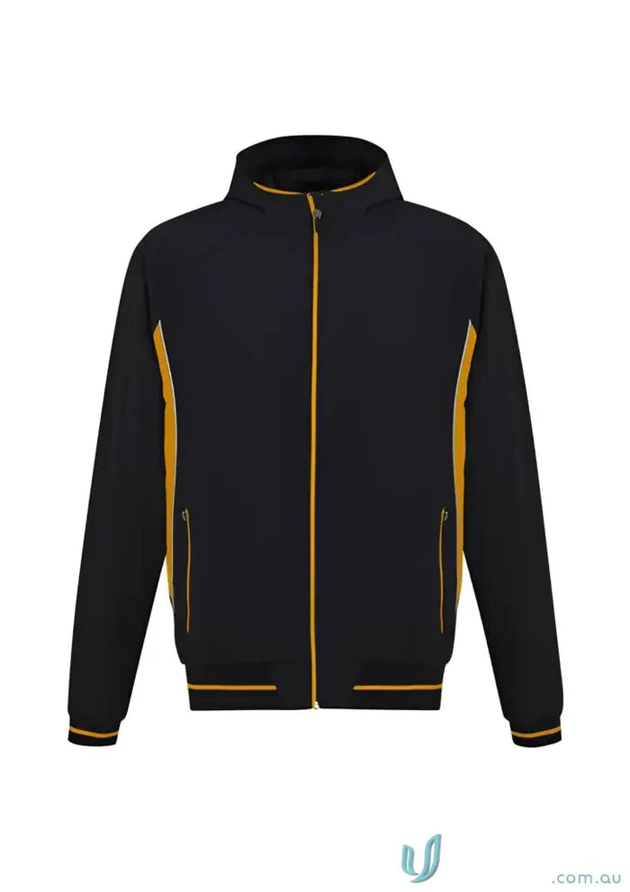 Titan Men’s Team Jacket j920m in black and gold, advanced active jacket for men
