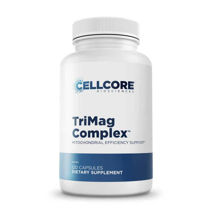 CellCore TriMag Complex magnesium and mitochondrial support supplement bottle