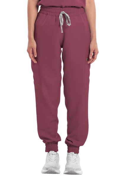 Twill Custom Fit Garterized Jogger Women Scrub Pants