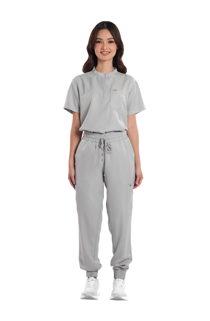 Twill Custom Fit Garterized Jogger Women Scrub Pants