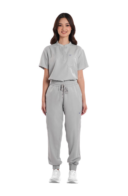 Twill Custom Fit Garterized Jogger Women Scrub Pants