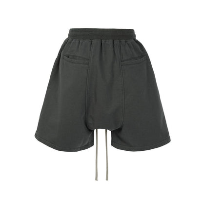Undeveloped Zip Drawstring Grey Cargo Shorts