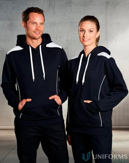 Matching navy and white hooded sweatshirts for kids, brighten your look with FL19 Croxton Hoodie