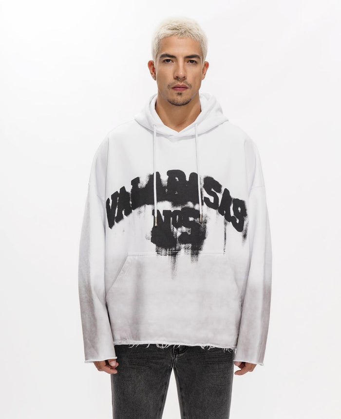 Valabasas "Fifth" Vintage White Pullover Hoodie
