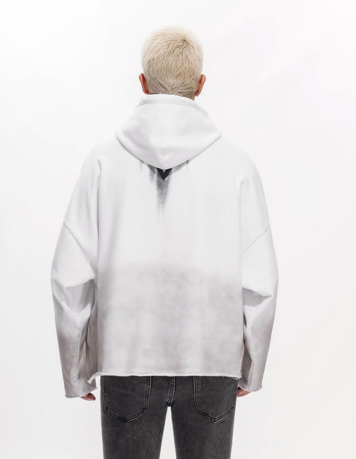 Valabasas "Fifth" Vintage White Pullover Hoodie