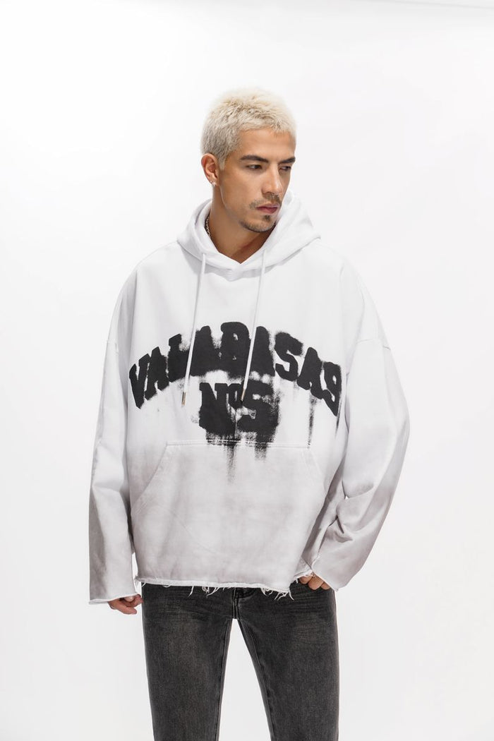 Valabasas "Fifth" Vintage White Pullover Hoodie