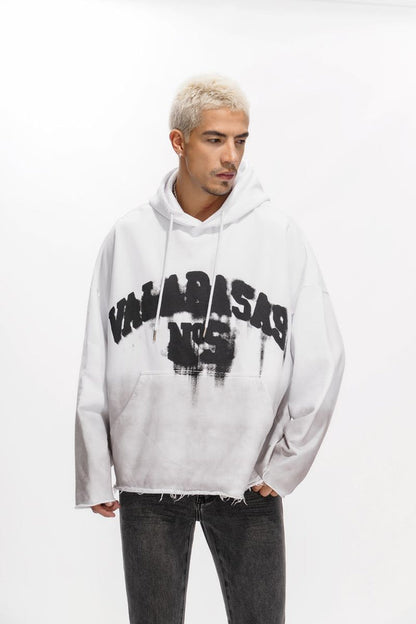 Valabasas "Fifth" Vintage White Pullover Hoodie