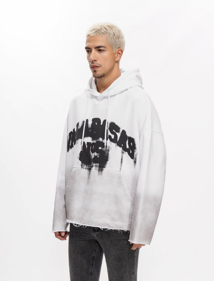 Valabasas "Fifth" Vintage White Pullover Hoodie