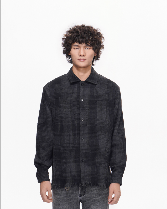 Valabasas "Harvest" Black Button Up Flannel