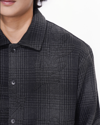 Valabasas "Harvest" Black Button Up Flannel