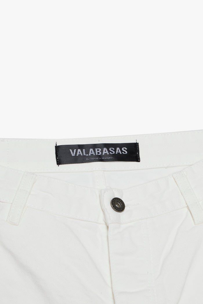 Valabasas "Mr. Shorts" White Denim Shorts